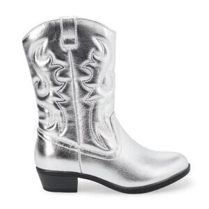 Sonoma Goods For Life Girls Silver Western Boots Size 6